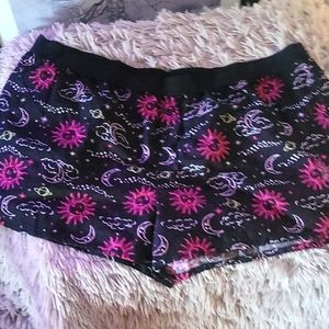JoyLab Black and Pink Pajama Shorts